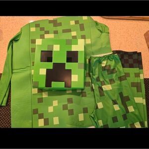 Minecraft Creeper Kids HALLOWEEN Costume Size XL 14-16